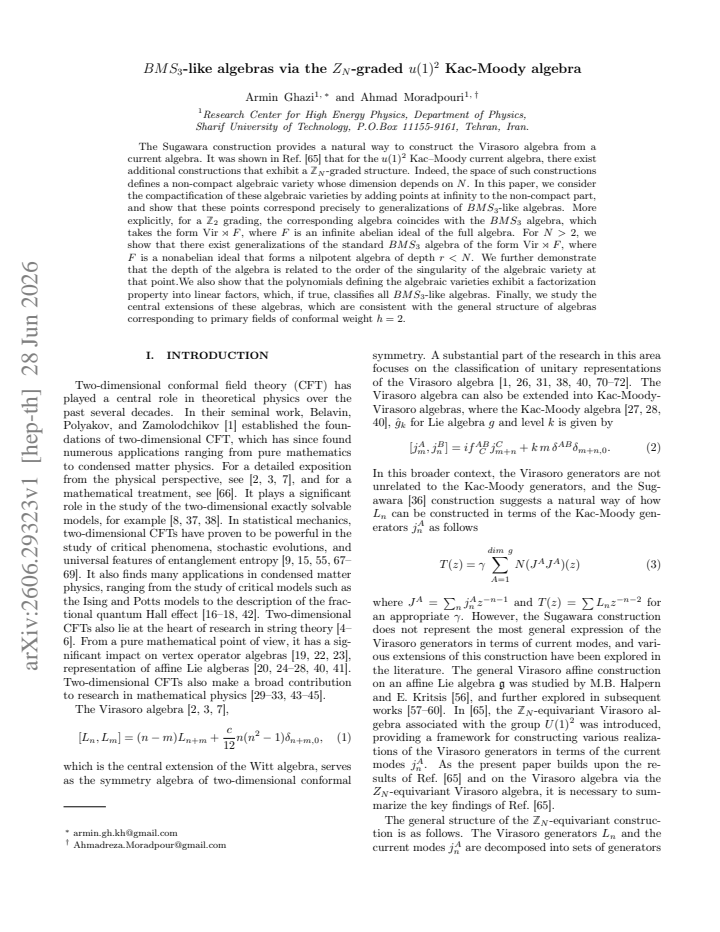 First page