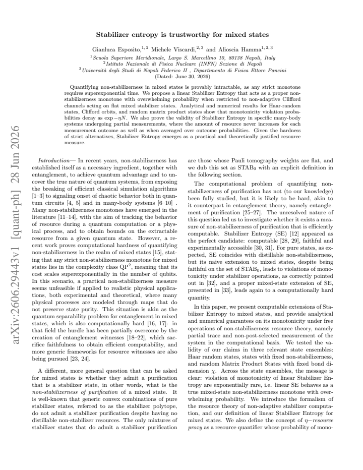 First page