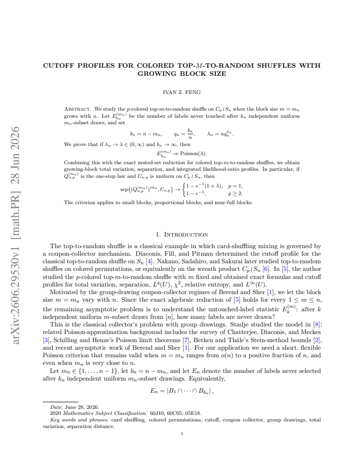 First page