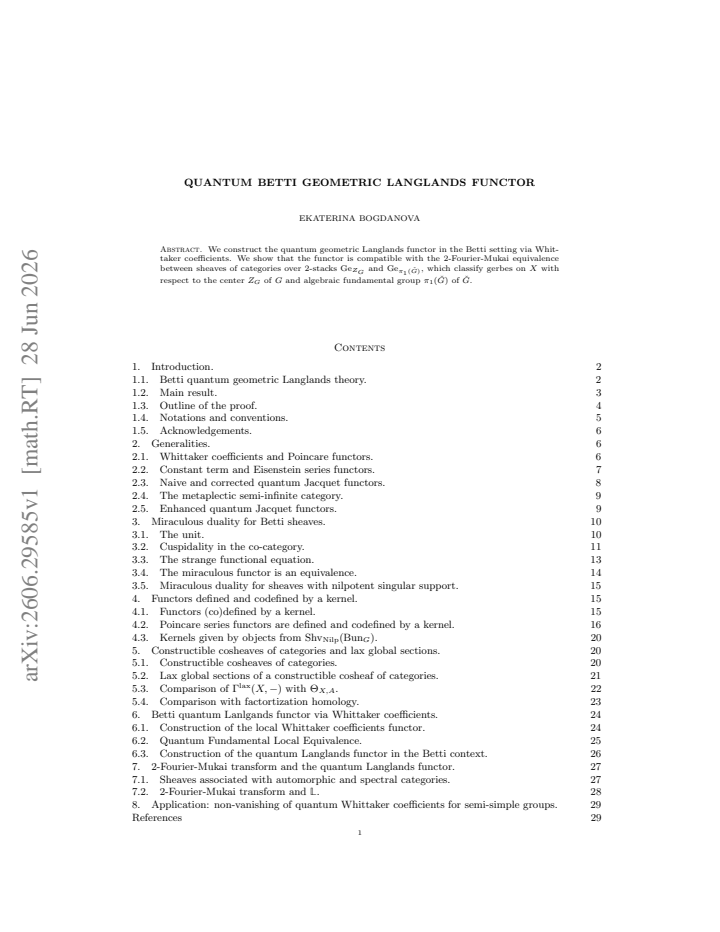 First page