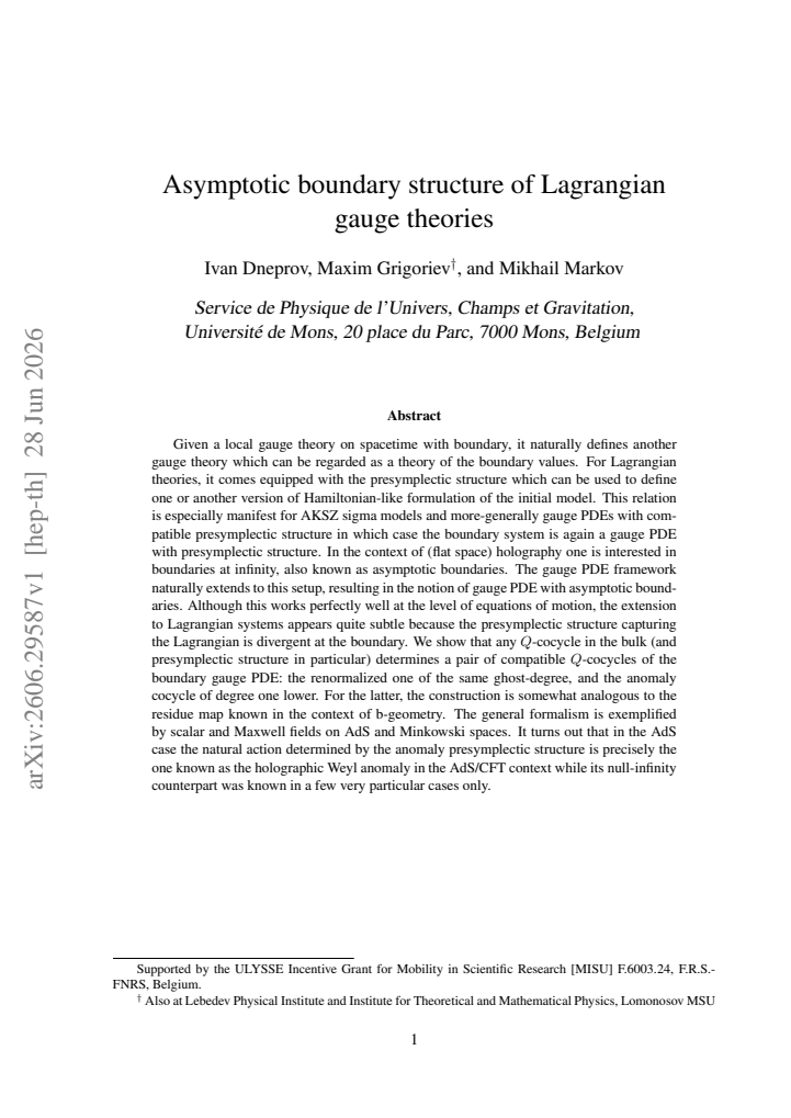 First page