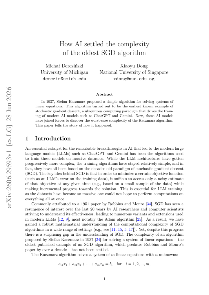 First page