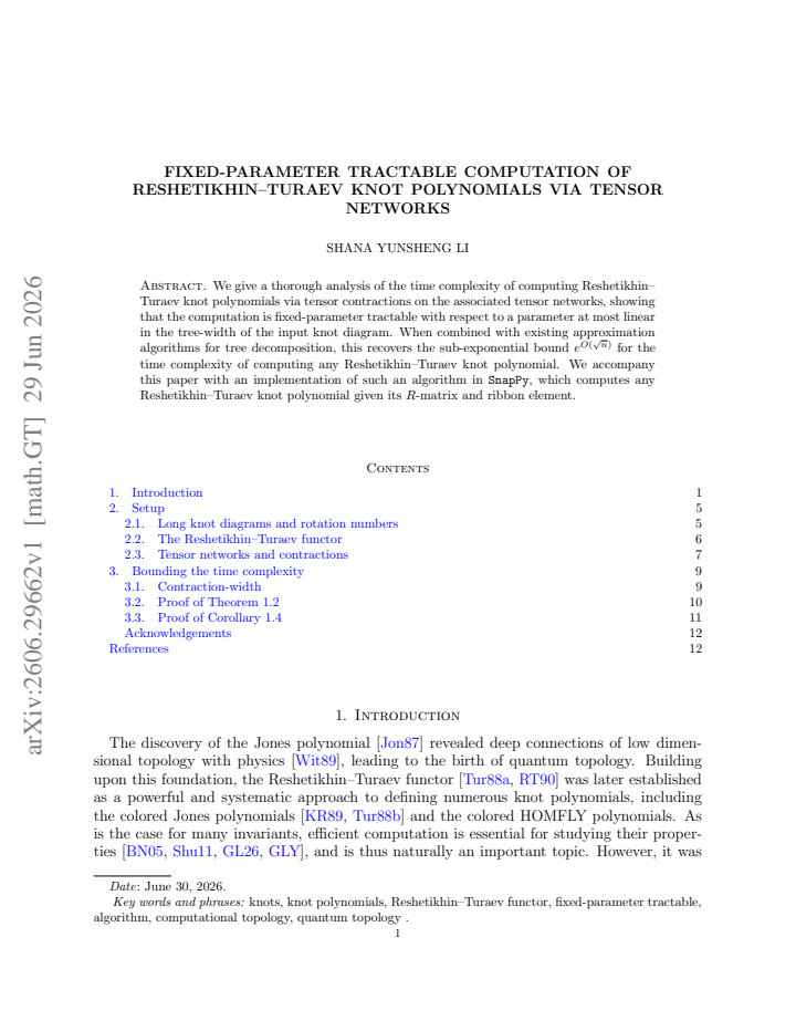 First page