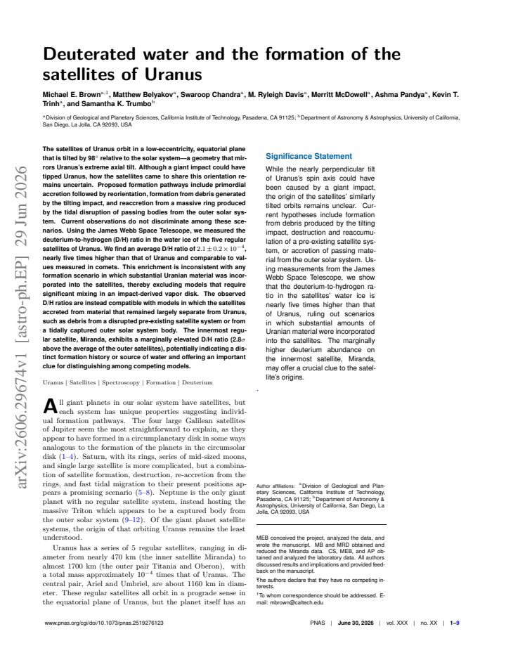 First page