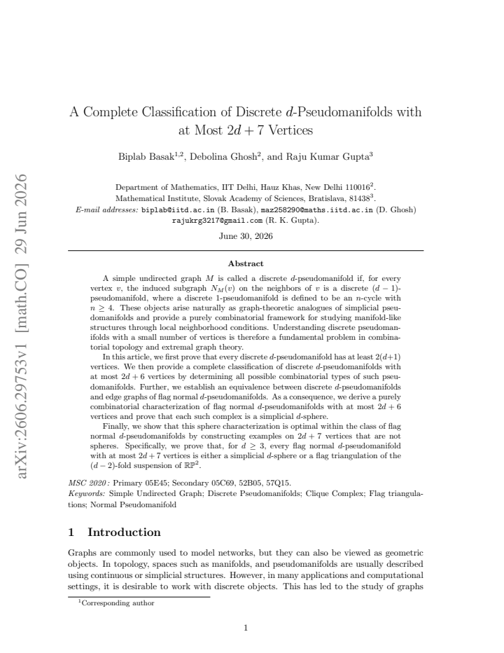 First page