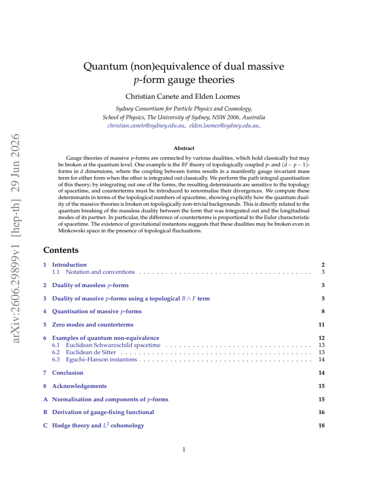 First page
