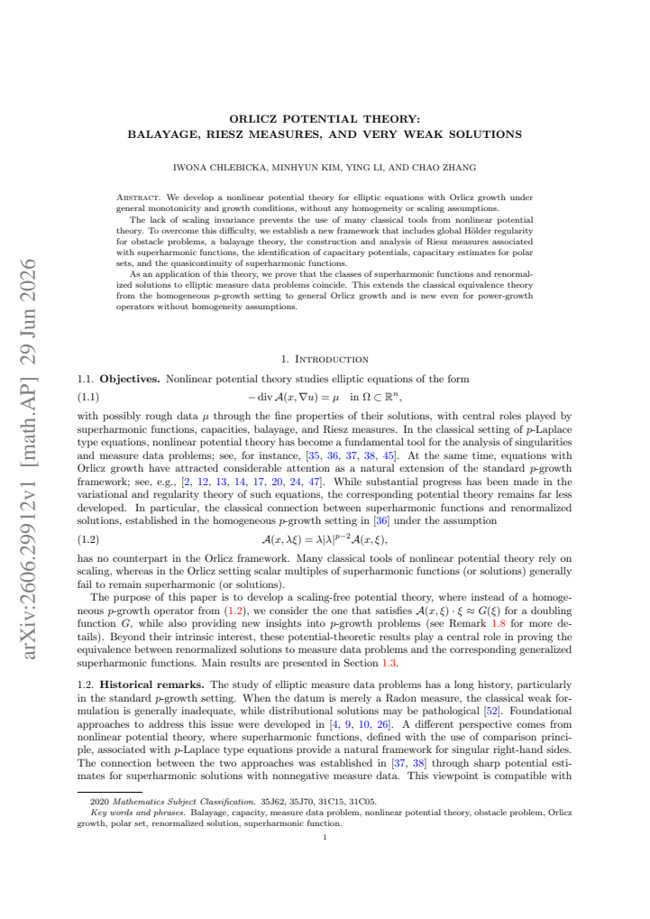 First page