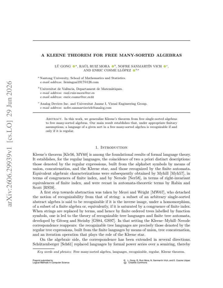 First page