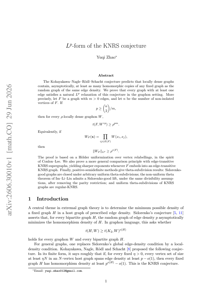 First page