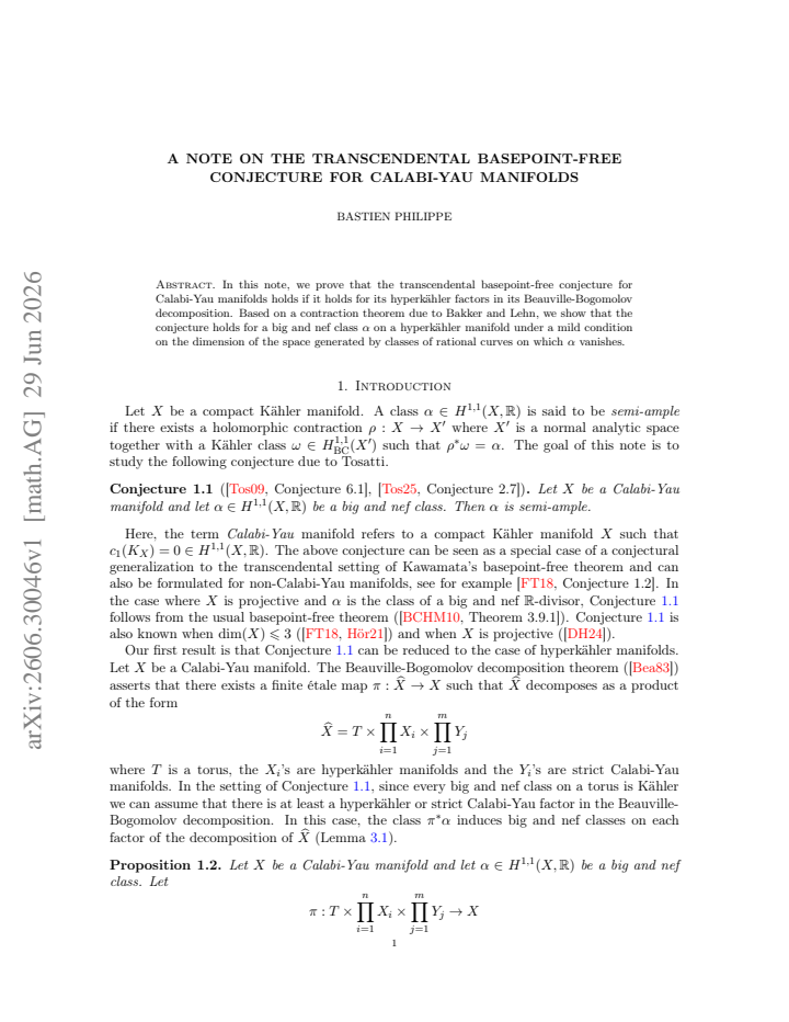 First page