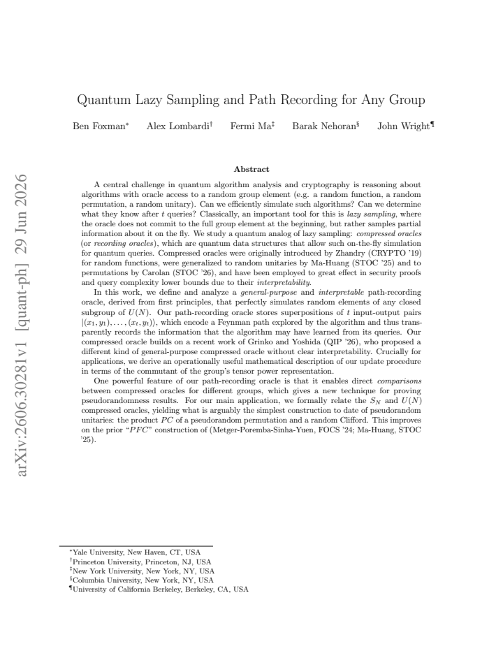 First page