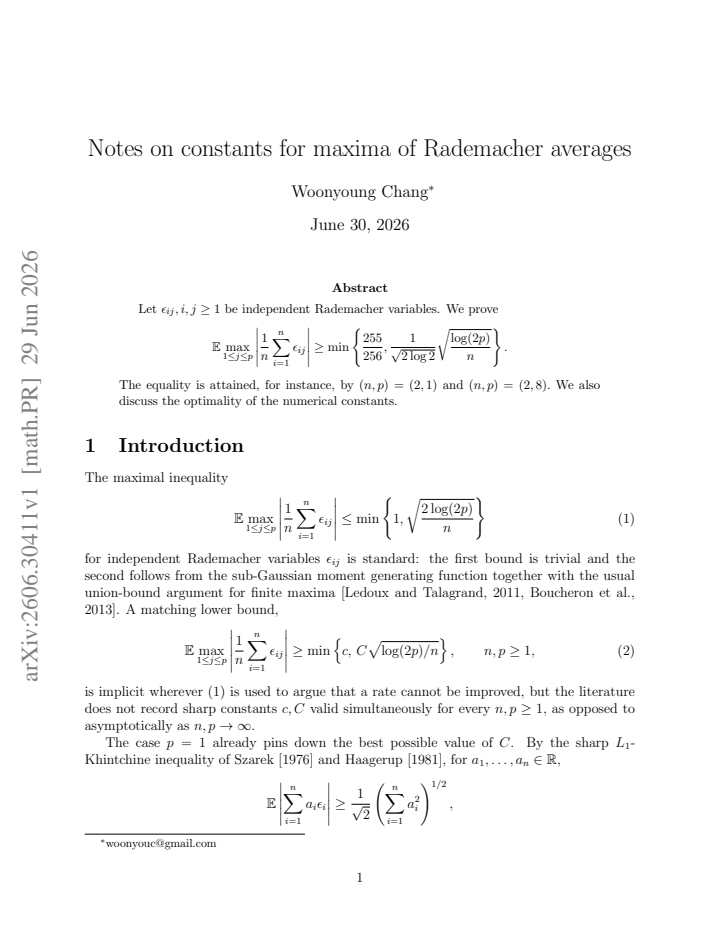 First page