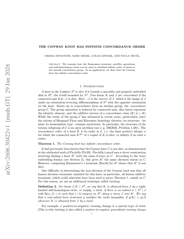 First page