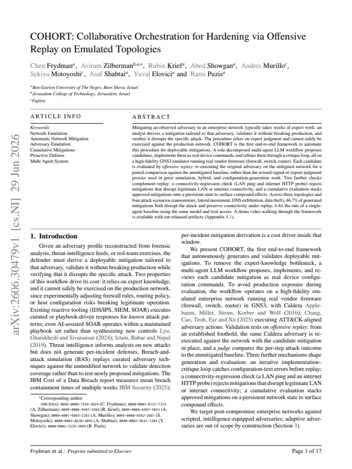 First page