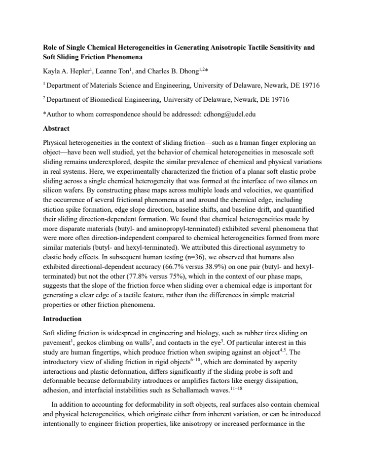 First page