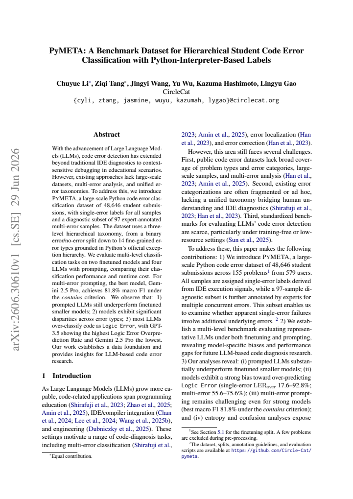 First page