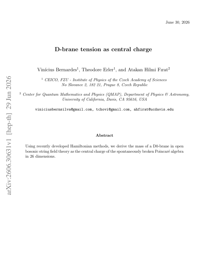 First page
