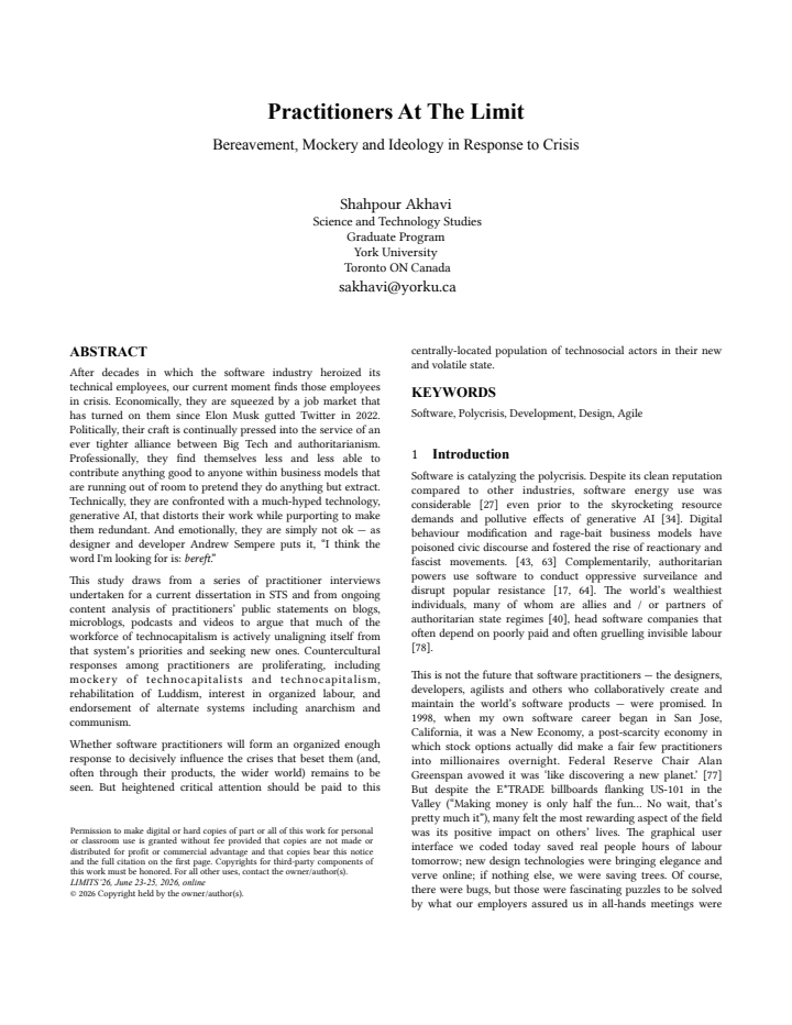 First page