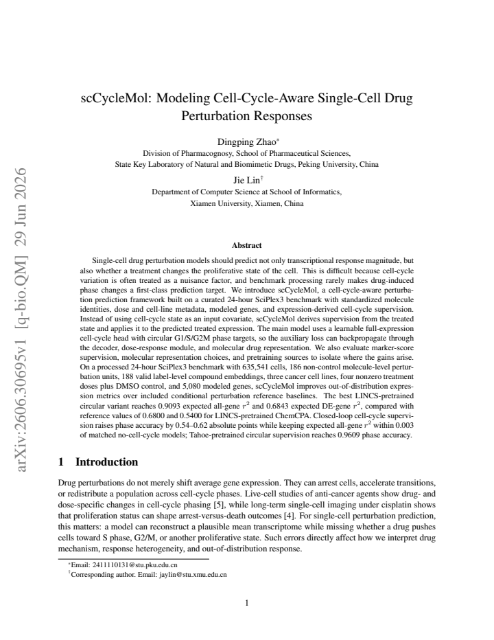 First page