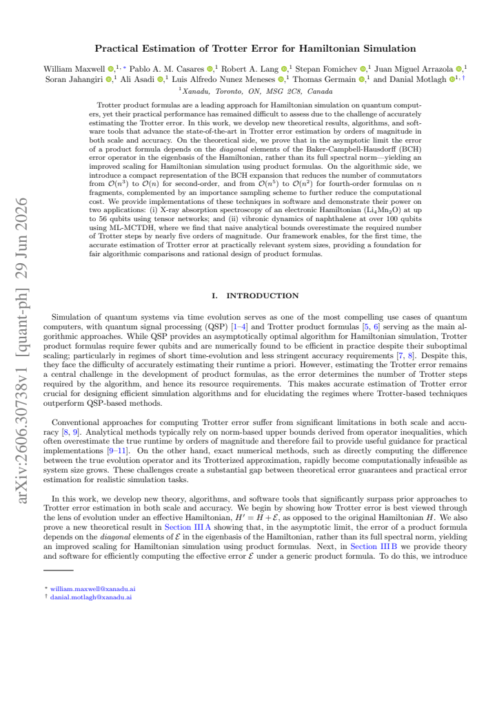 First page