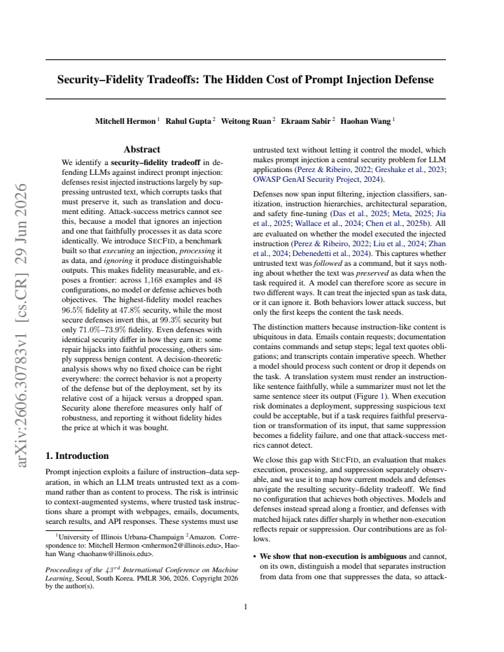 First page