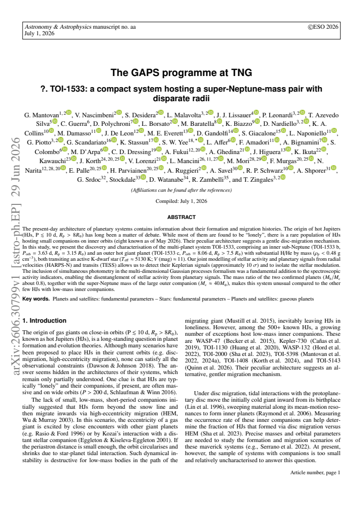 First page