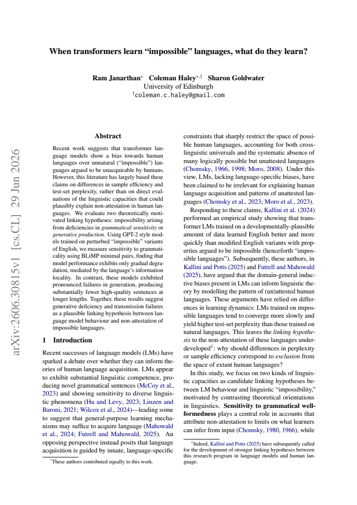 First page