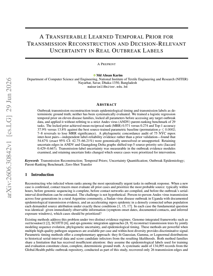 First page