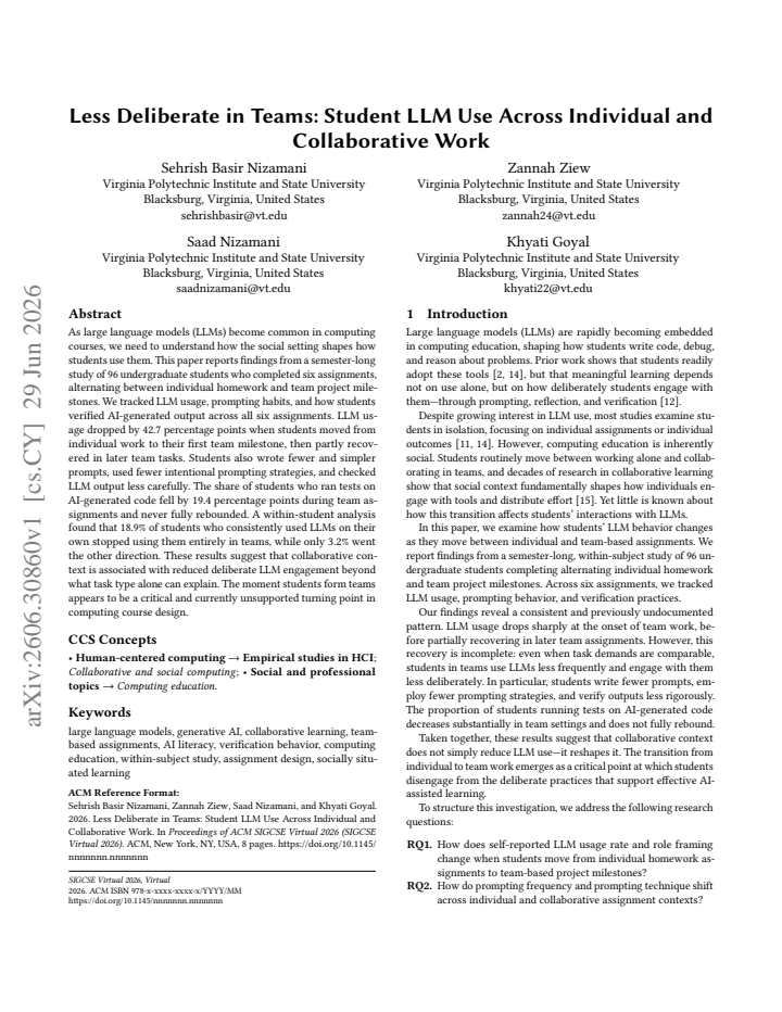 First page