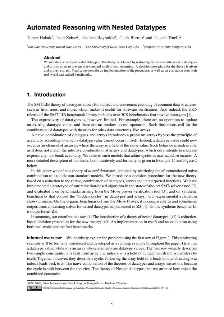 First page