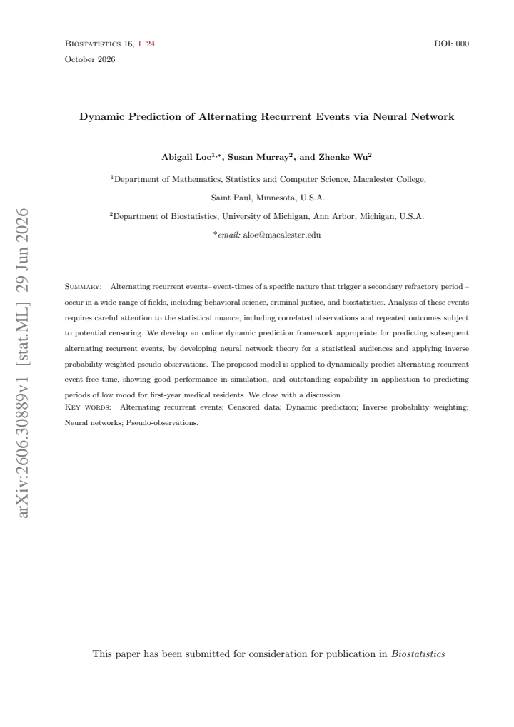 First page