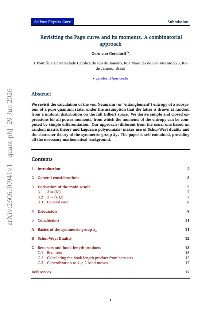 First page
