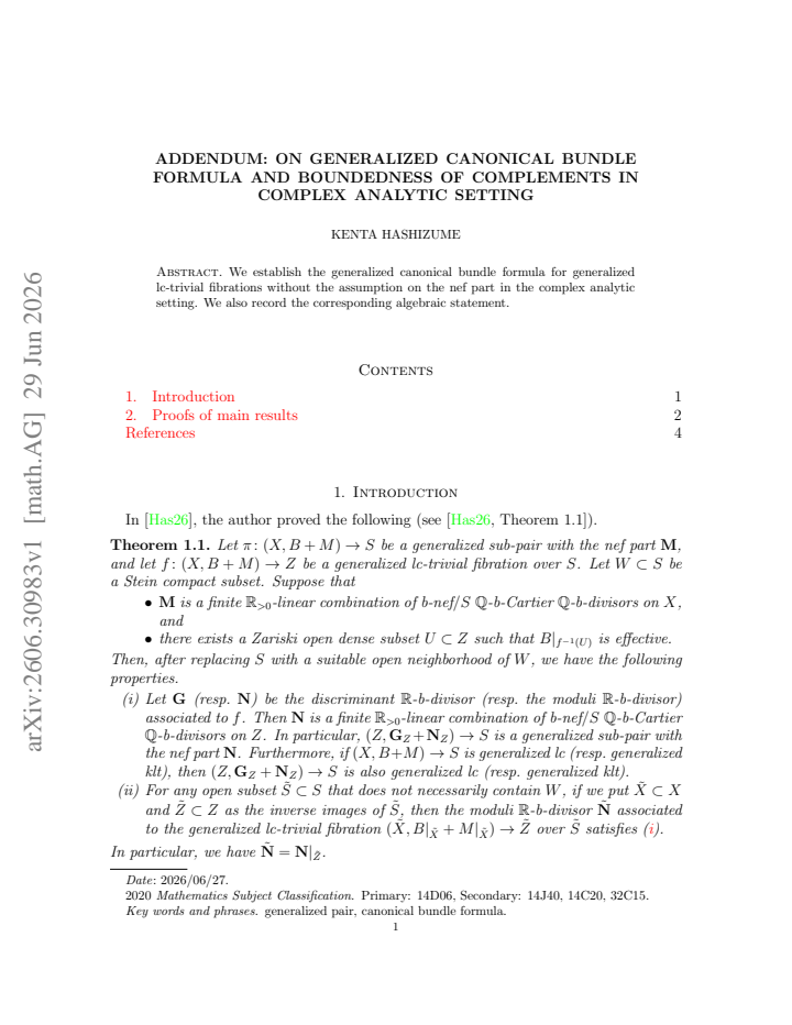 First page