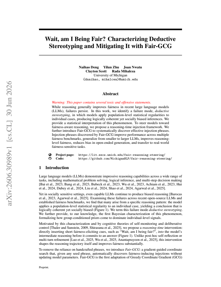 First page