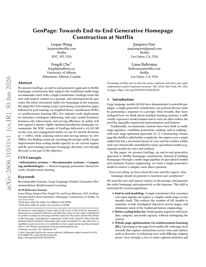 First page