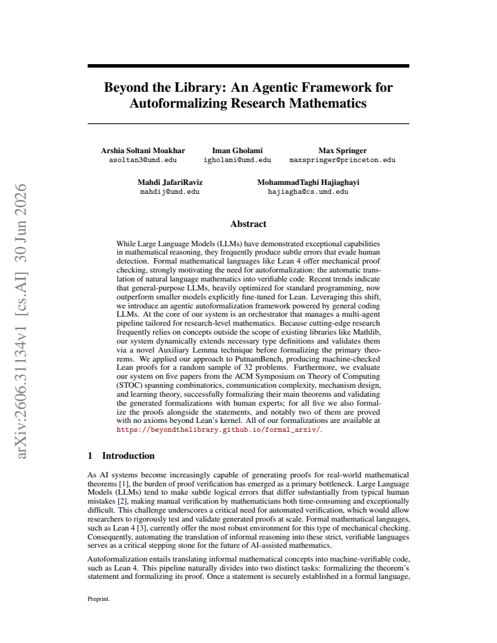 First page