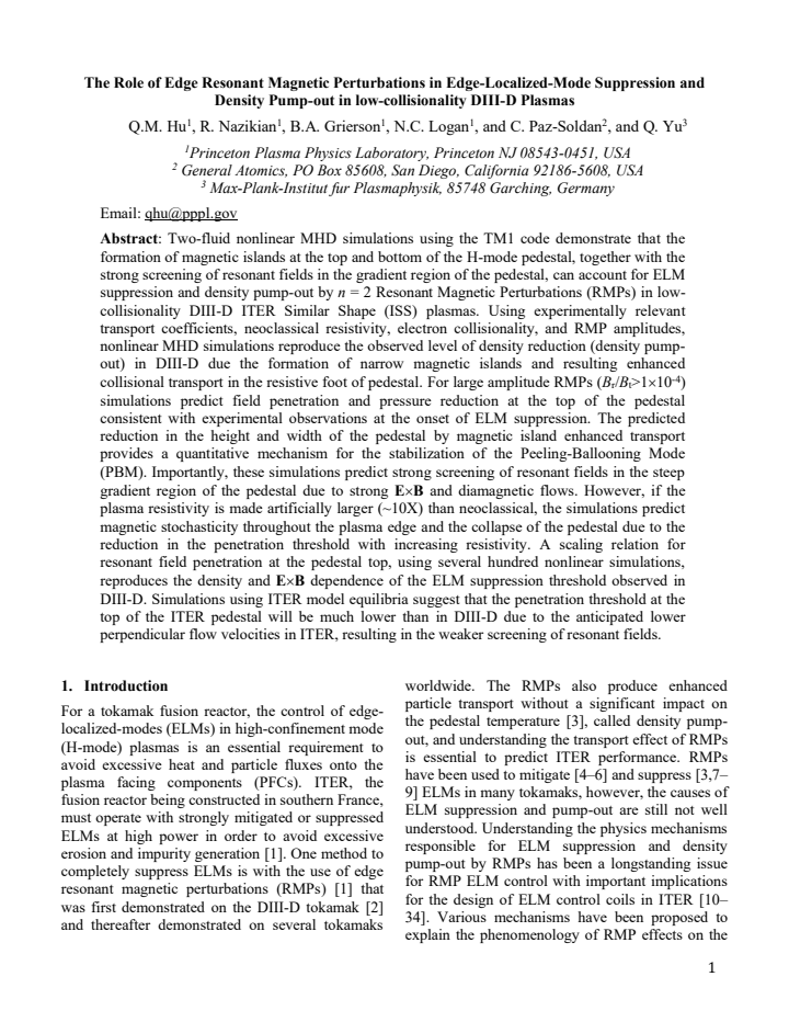 First page
