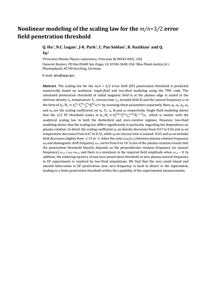 First page