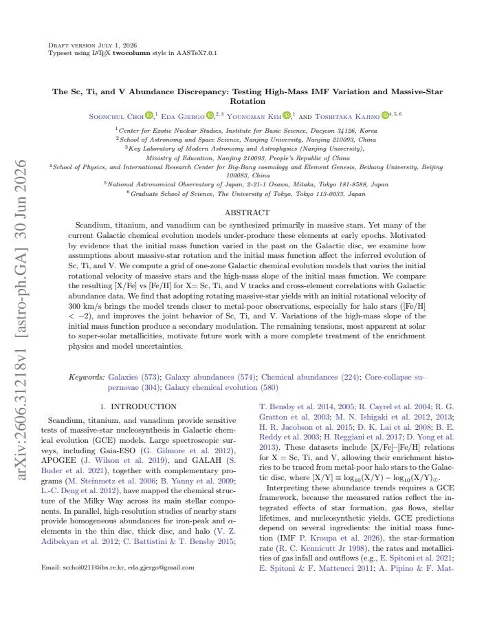 First page