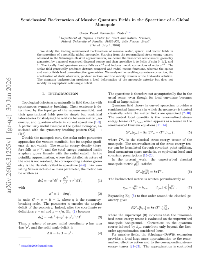 First page