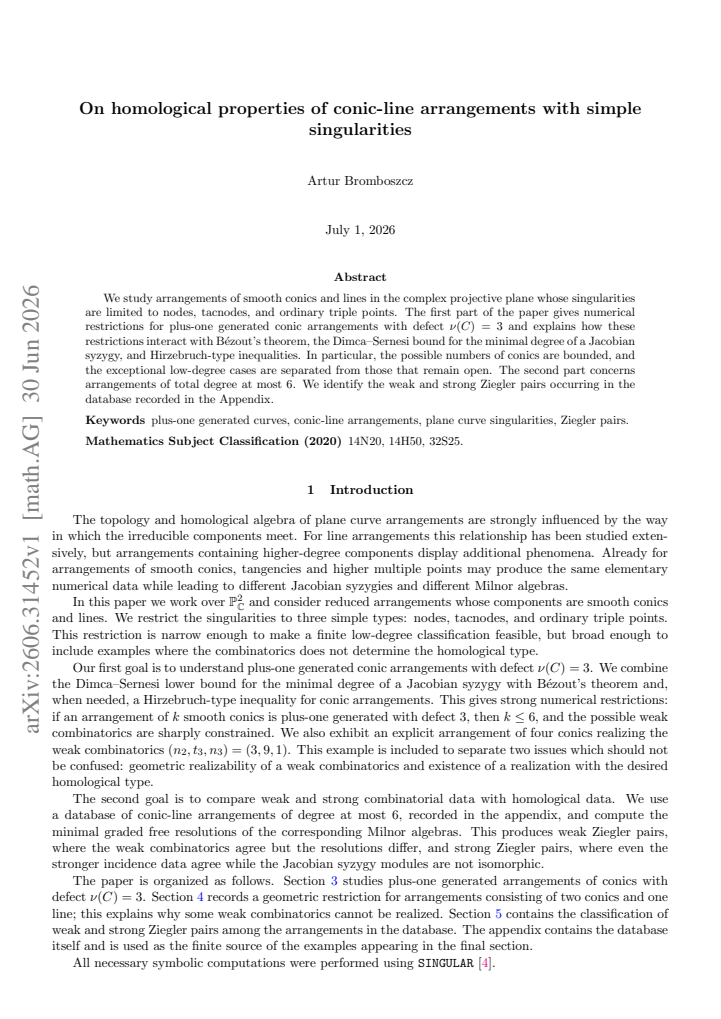 First page