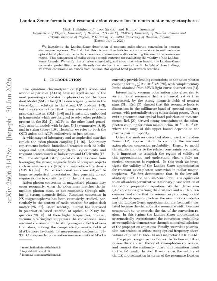First page