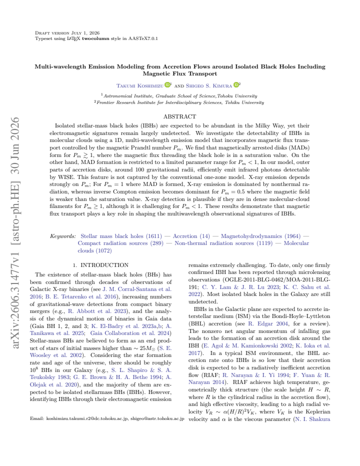 First page