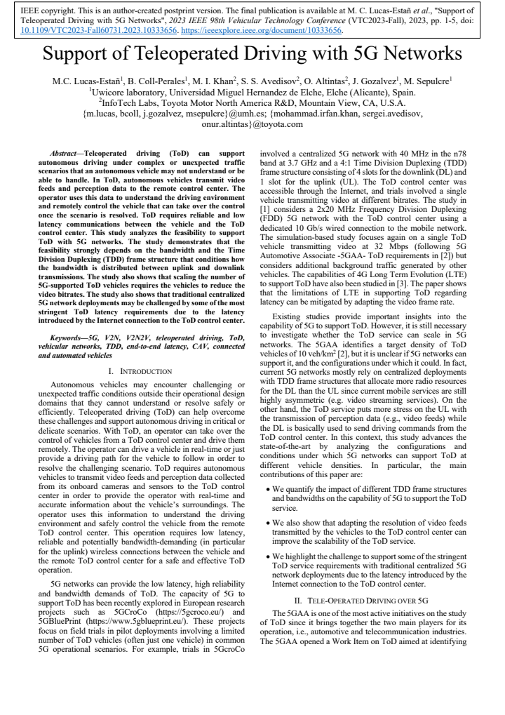 First page