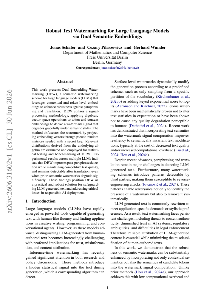 First page