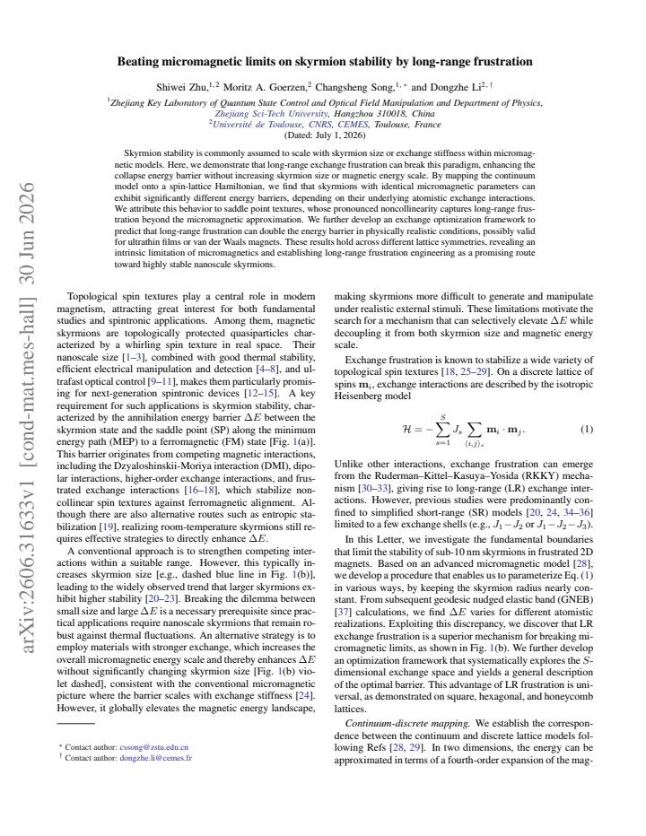 First page