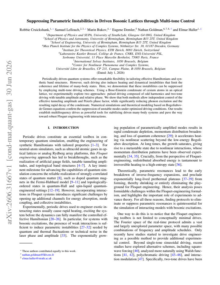 First page