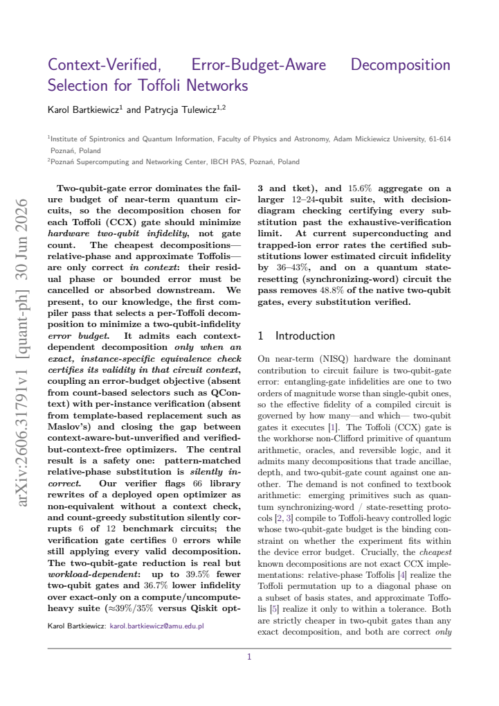 First page
