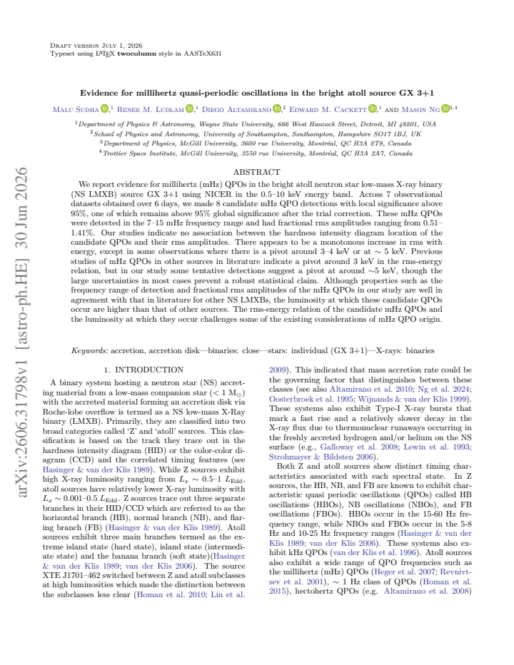 First page