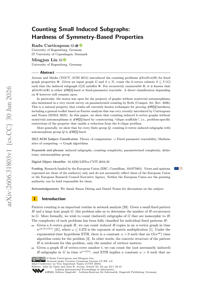 First page